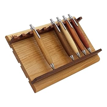 3-1ナーラ無垢板　木製無垢板ペン立て10連　ミディアム色　Aタイプ Amazon.co.jp: 木製 ペン立て【Maple Style】 ペンスタンド